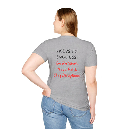 Be Resilient stay disciplined Resilient Minds Unisex Softstyle T-Shirt