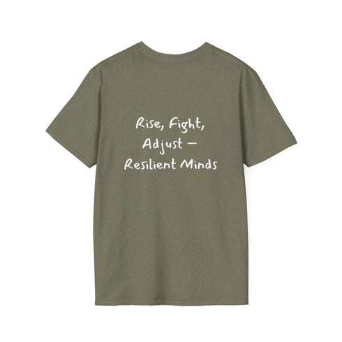 Rise, Fight Adjust Resilient Minds Unisex Softstyle T-Shirt