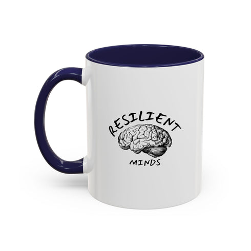 Raised to Win - Resilient Minds Accent Coffee Mug (11oz & 15oz)