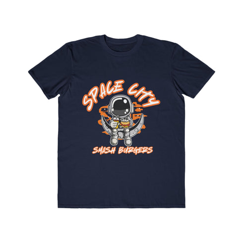 Space City Burger Lover Tee - Cool Astronaut Graphic Shirt, Perfect for BBQs & Casual Outings