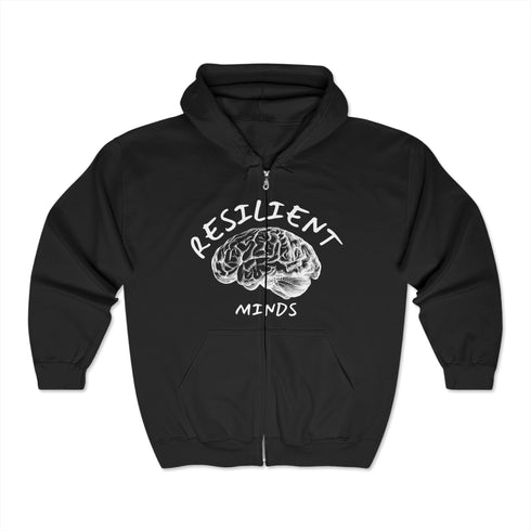 Resilient Minds Zip Hoodie - Walk By Faith Sweatshirt