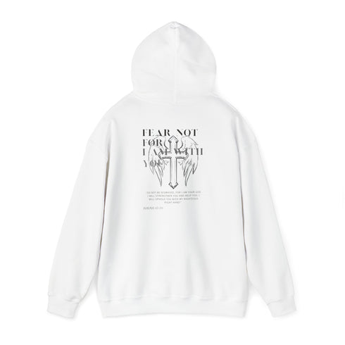 Inspirational Faith Hoodie - Unisex Heavy Blend with Cross Design