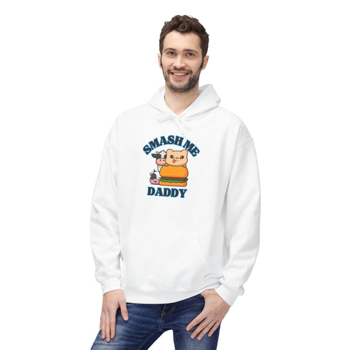 Funny Unisex Fleece Hoodie - 'Smashed Me Daddy'