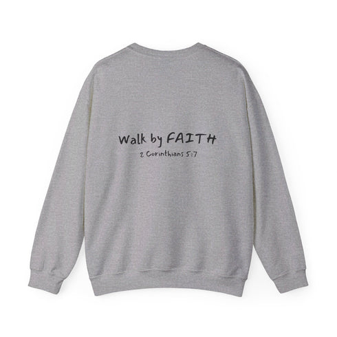 Walk By Faith Unisex Heavy Blend™ Crewneck Sweatshirt