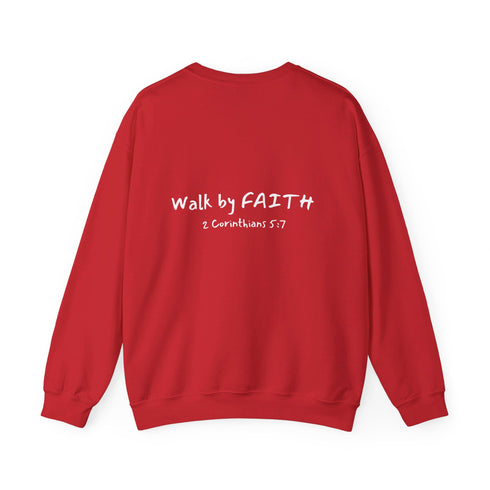 Walk By Faith Unisex Heavy Blend™ Crewneck Sweatshirt