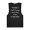 Hungry isn't enough you've got to be Starving Unisex Barnard Tank
