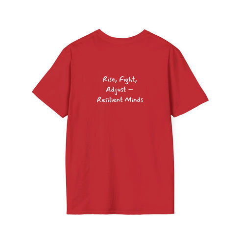 Rise, Fight Adjust Resilient Minds Unisex Softstyle T-Shirt