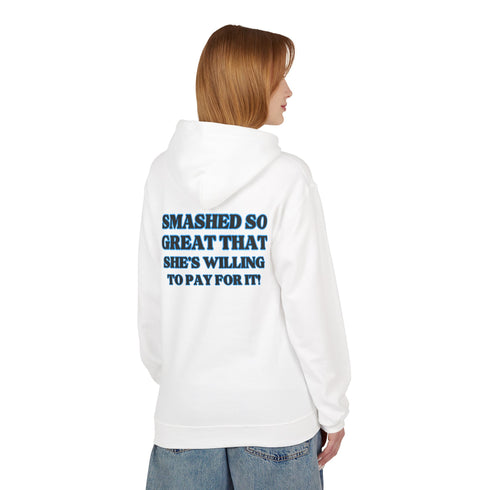 Funny Unisex Fleece Hoodie - 'Smashed Me Daddy'