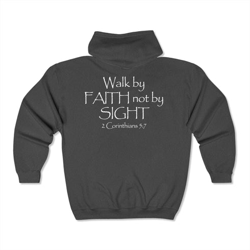 Resilient Minds Zip Hoodie - Walk By Faith Sweatshirt