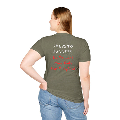 Be Resilient stay disciplined Resilient Minds Unisex Softstyle T-Shirt