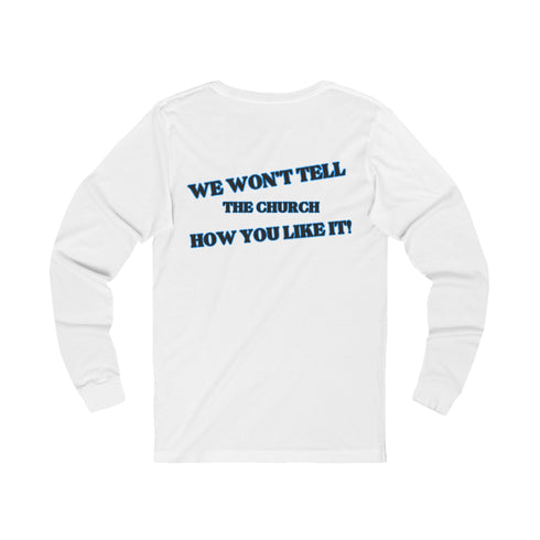 Funny Unisex Jersey Long Sleeve Tee - Smash Me Daddy with Playful Graphics