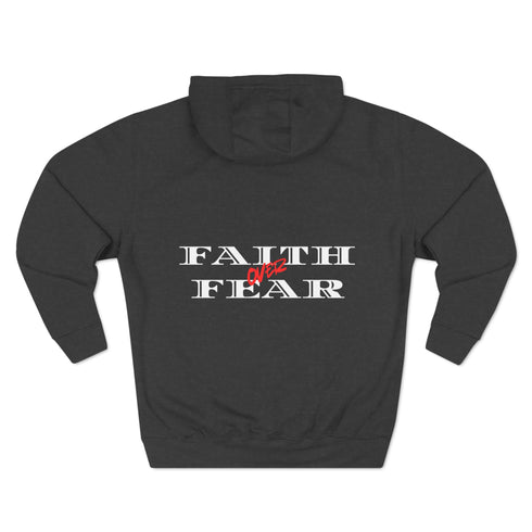 Faith over Fear Three-Panel Fleece Hoodie