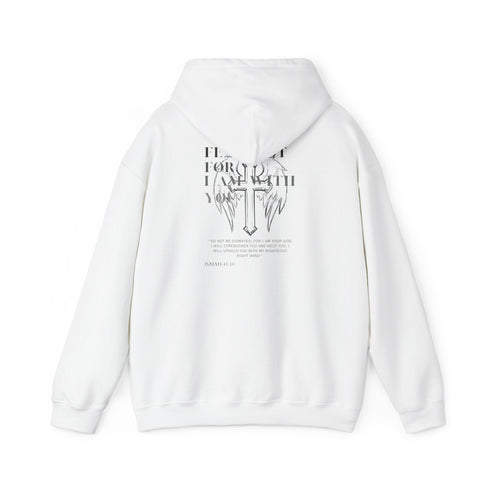 Inspirational Faith Hoodie - Unisex Heavy Blend with Cross Design