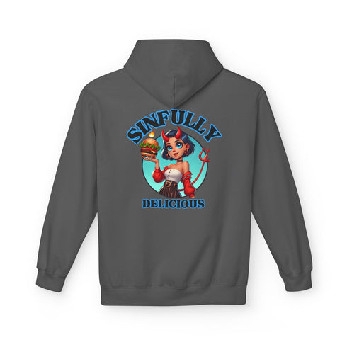 Funny Unisex Fleece Hoodie - "Smashline Daddy" & "Sinfully Delicious"