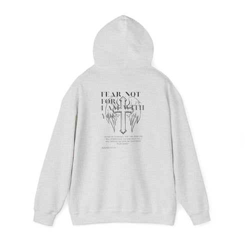 Inspirational Faith Hoodie - Unisex Heavy Blend with Cross Design