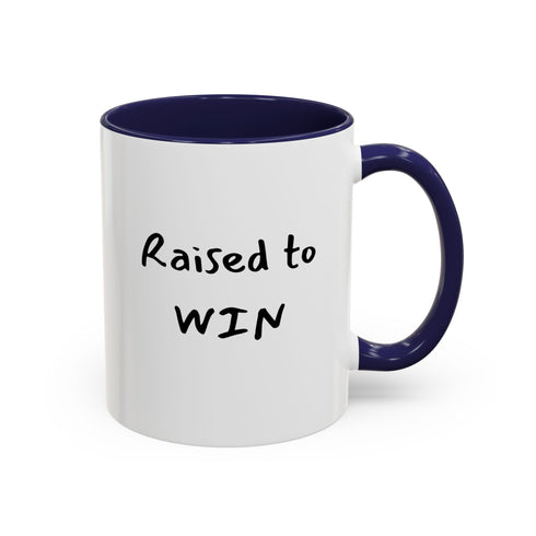 Raised to Win - Resilient Minds Accent Coffee Mug (11oz & 15oz)