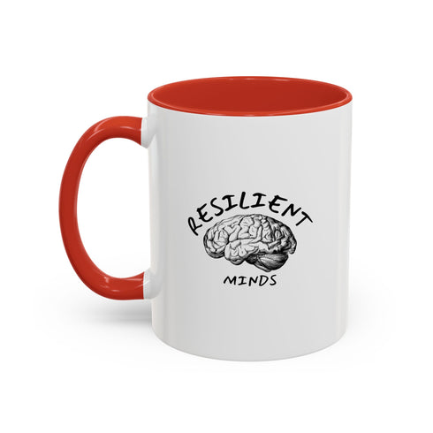 Raised to Win - Resilient Minds Accent Coffee Mug (11oz & 15oz)