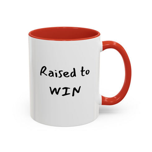 Raised to Win - Resilient Minds Accent Coffee Mug (11oz & 15oz)