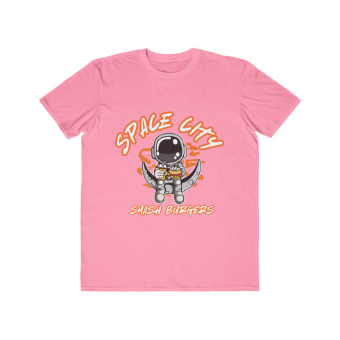 Space City Burger Lover Tee - Cool Astronaut Graphic Shirt, Perfect for BBQs & Casual Outings