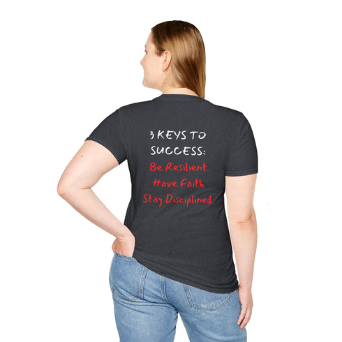 Be Resilient stay disciplined Resilient Minds Unisex Softstyle T-Shirt