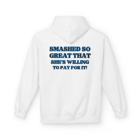 Funny Unisex Fleece Hoodie - 'Smashed Me Daddy'