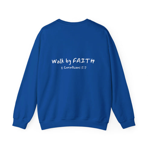 Walk By Faith Unisex Heavy Blend™ Crewneck Sweatshirt