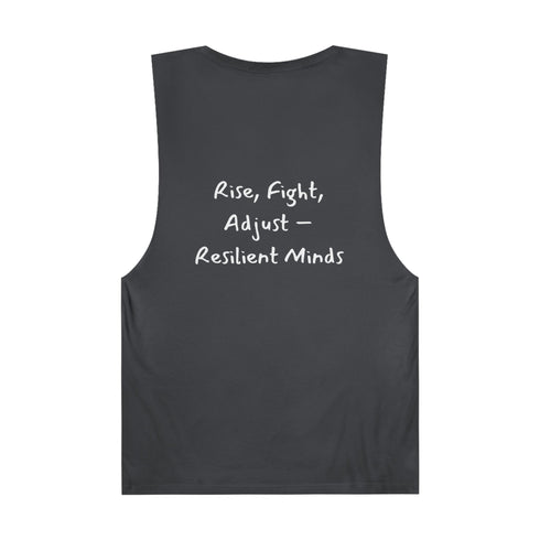 Rise, Fight and Adjust Unisex Barnard Tank
