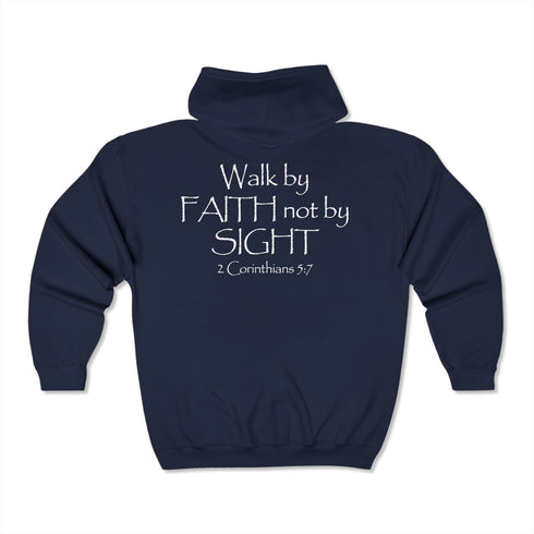 Resilient Minds Zip Hoodie - Walk By Faith Sweatshirt