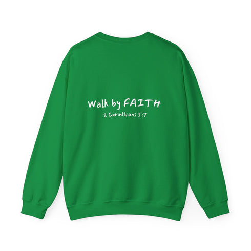 Walk By Faith Unisex Heavy Blend™ Crewneck Sweatshirt