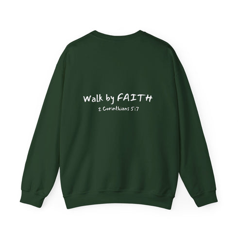 Walk By Faith Unisex Heavy Blend™ Crewneck Sweatshirt