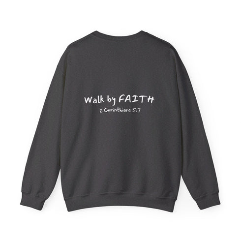 Walk By Faith Unisex Heavy Blend™ Crewneck Sweatshirt