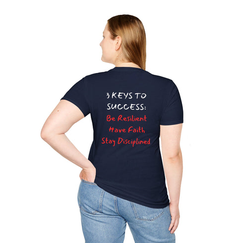 Be Resilient stay disciplined Resilient Minds Unisex Softstyle T-Shirt