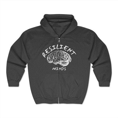 Resilient Minds Zip Hoodie - Walk By Faith Sweatshirt