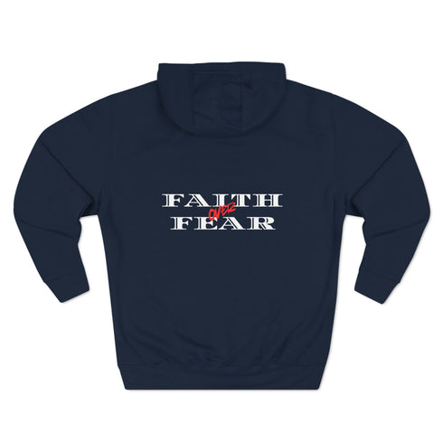 Faith over Fear Three-Panel Fleece Hoodie