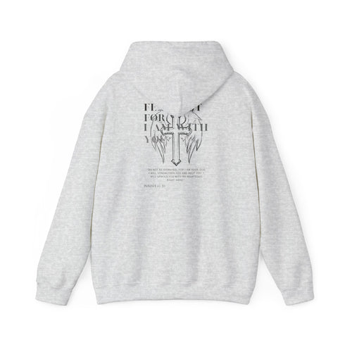 Inspirational Faith Hoodie - Unisex Heavy Blend with Cross Design