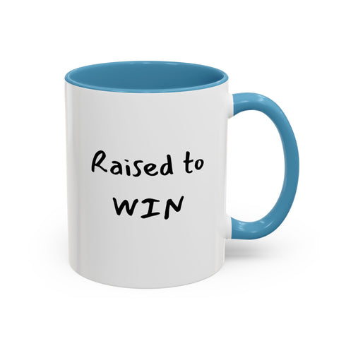 Raised to Win - Resilient Minds Accent Coffee Mug (11oz & 15oz)