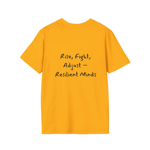 Rise, Fight Adjust Resilient Minds Unisex Softstyle T-Shirt