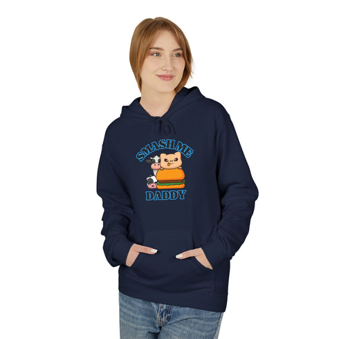 Funny Unisex Fleece Hoodie - "Smashline Daddy" & "Sinfully Delicious"